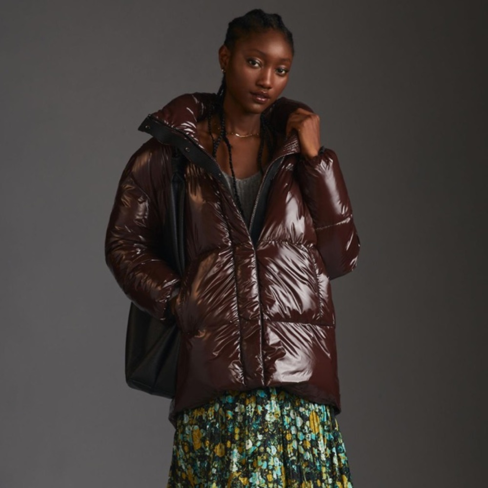 Anthropologie -Badgley Mischka Puffer Jacket NWT